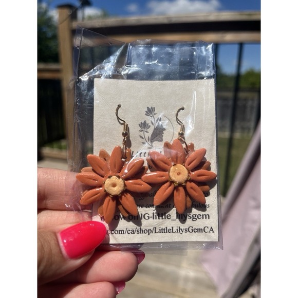 handmade Polymer Clay earrings lot -2. 12 Unique 12 Pcs Stainless Steel Base - Picture 10 of 14